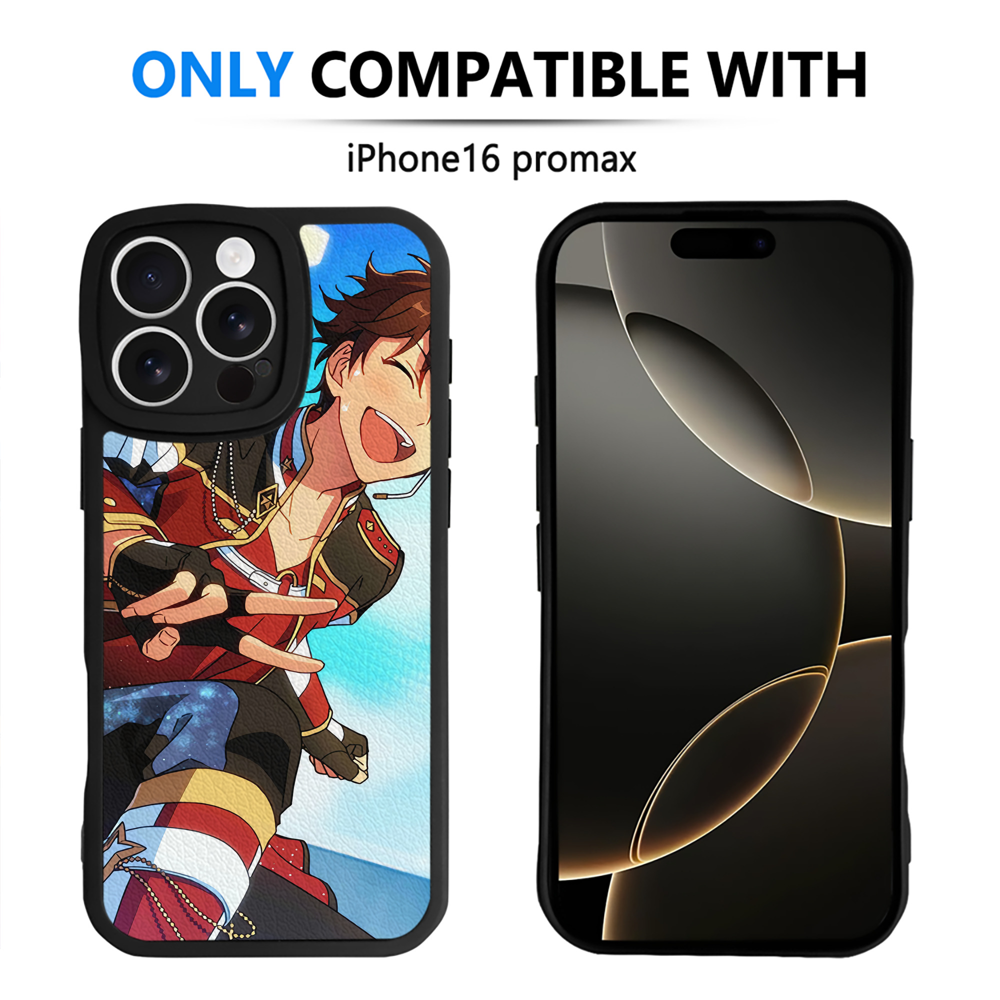 （画像用） あんさんぶるスターズ! Ensemble Stars 【iPhone 16シリーズ対応】シリコンスマホケース（レザー調） 材質：シリコン
